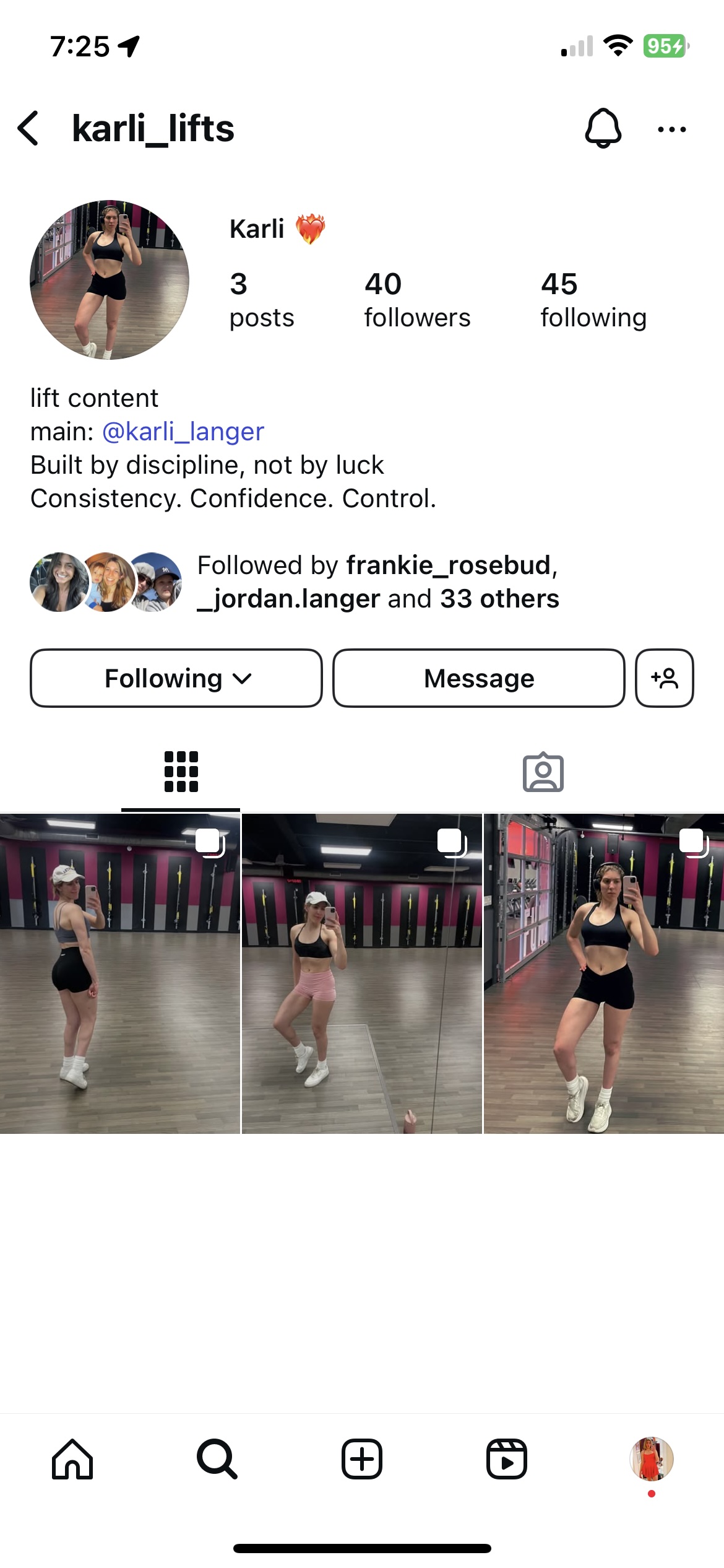 Karli's Instagram