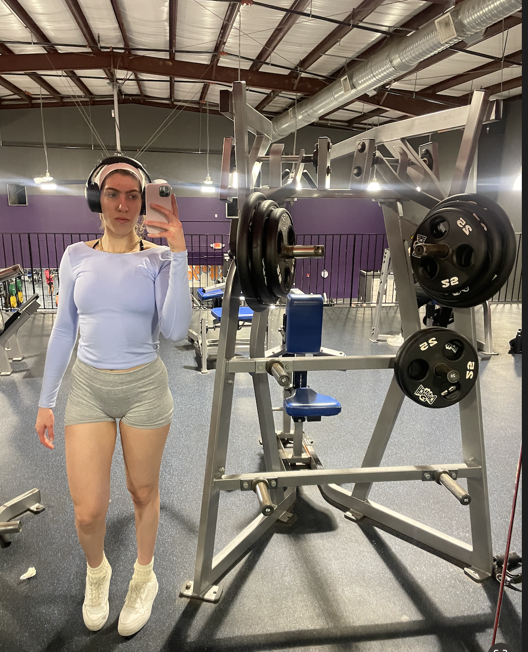 Workout selfie